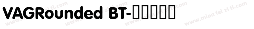 VAGRounded BT字体转换